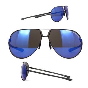 Porsche Design - P'8617-D Matt Black Polarized Sunglasses Mirror